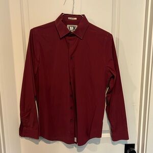 Men’s Express Fitted 1MX Small Button Up Business Casual Shirt